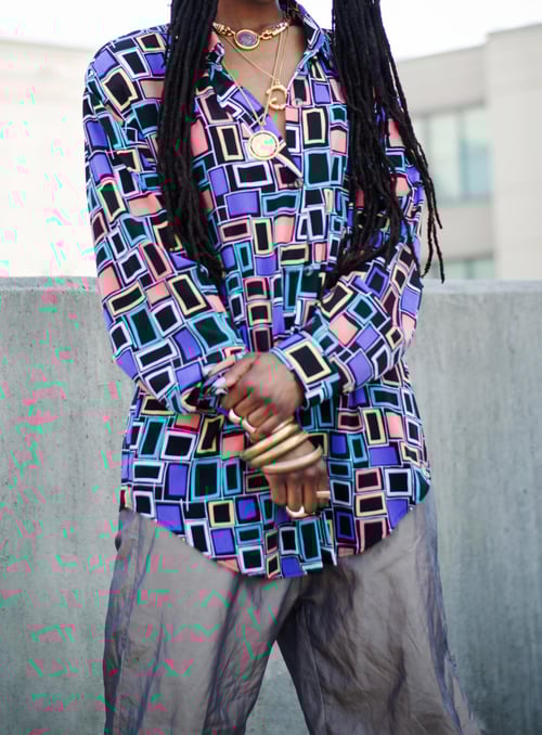 Image of Vintage New York Classics Metallic Taupe Windbreaker Pants