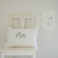 mini  cushion cover - white - i not looking for perfect ....