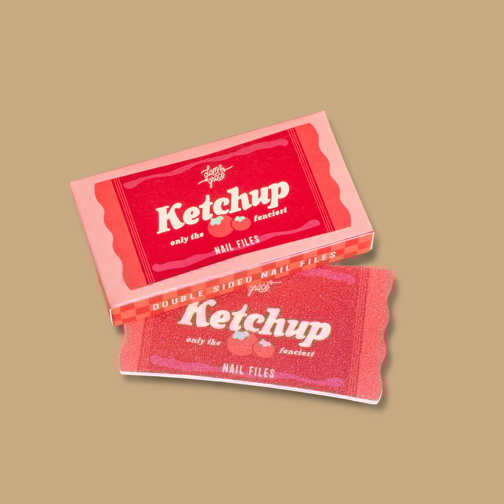 Image of Ketchup Packet Nail Files - Limited Edition