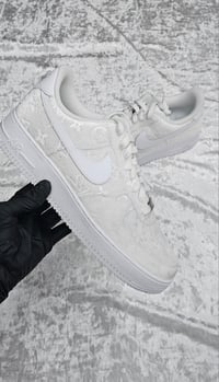 Image 1 of White Velvet Air Force 1
