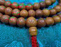 Image 2 of Bodhichitta Seed Mala - Medium Brown - 12mm to 12.5mm Bodhi Seeds - Great Beginning Mala