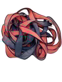 Image 5 of 1PC.. SHIP WRECK 42" Hand Dyed Finished Edge Silk Wrist Wrap Bracelet/Jewelry/Craft Ribbons