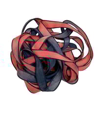 Image 6 of 1PC.. SHIP WRECK 42" Hand Dyed Finished Edge Silk Wrist Wrap Bracelet/Jewelry/Craft Ribbons