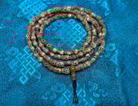 Image 2 of Citipati Mala - Yak Bone Carved Skulls Beads - Unique Long & Narrow Style - Rare - Tantra