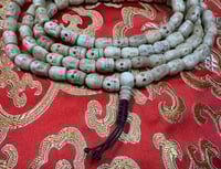 Image 4 of Yak Bone Carved Skull Citipati Mala - Bone Guru Bead - Unique Quality - Tantra Item