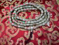 Image 2 of Yak Bone Carved Skull Citipati Mala - Bone Guru Bead - Unique Quality - Tantra Item