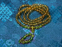 Image 2 of Amber Mala - 8.8mm beads - Amber Guru & Decoration Beads - Honey Yellow Color - High Quality