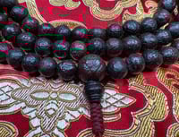 Image 1 of Authentic Timal Bodhi Seed Mala - 11mm - Rare Locality - Beautiful Dark Color Tone