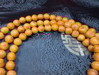 Image 3 of Bodhi Seed Mala - Light Brown Coloring - 11.25mm-12mm - Beginner Mala