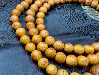Image 4 of Bodhi Seed Mala - Light Brown Coloring - 11.25mm-12mm - Beginner Mala