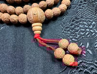 Image 2 of Ruktu Seed Mala - 8-9mm - Light Brown - Asura Cave - Pharping - Sourced From Local Trees