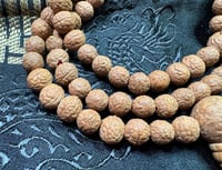 Image 3 of Ruktu Seed Mala - 8-9mm - Light Brown - Asura Cave - Pharping - Sourced From Local Trees