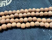 Image 5 of Ruktu Seed Mala - 8-9mm - Light Brown - Asura Cave - Pharping - Sourced From Local Trees