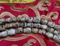 Image 4 of Citipati Mala - Dee6 Antler/Horn Carved Skulls Beads - Medium - Beige/Tan Tones - Rare - Tantra