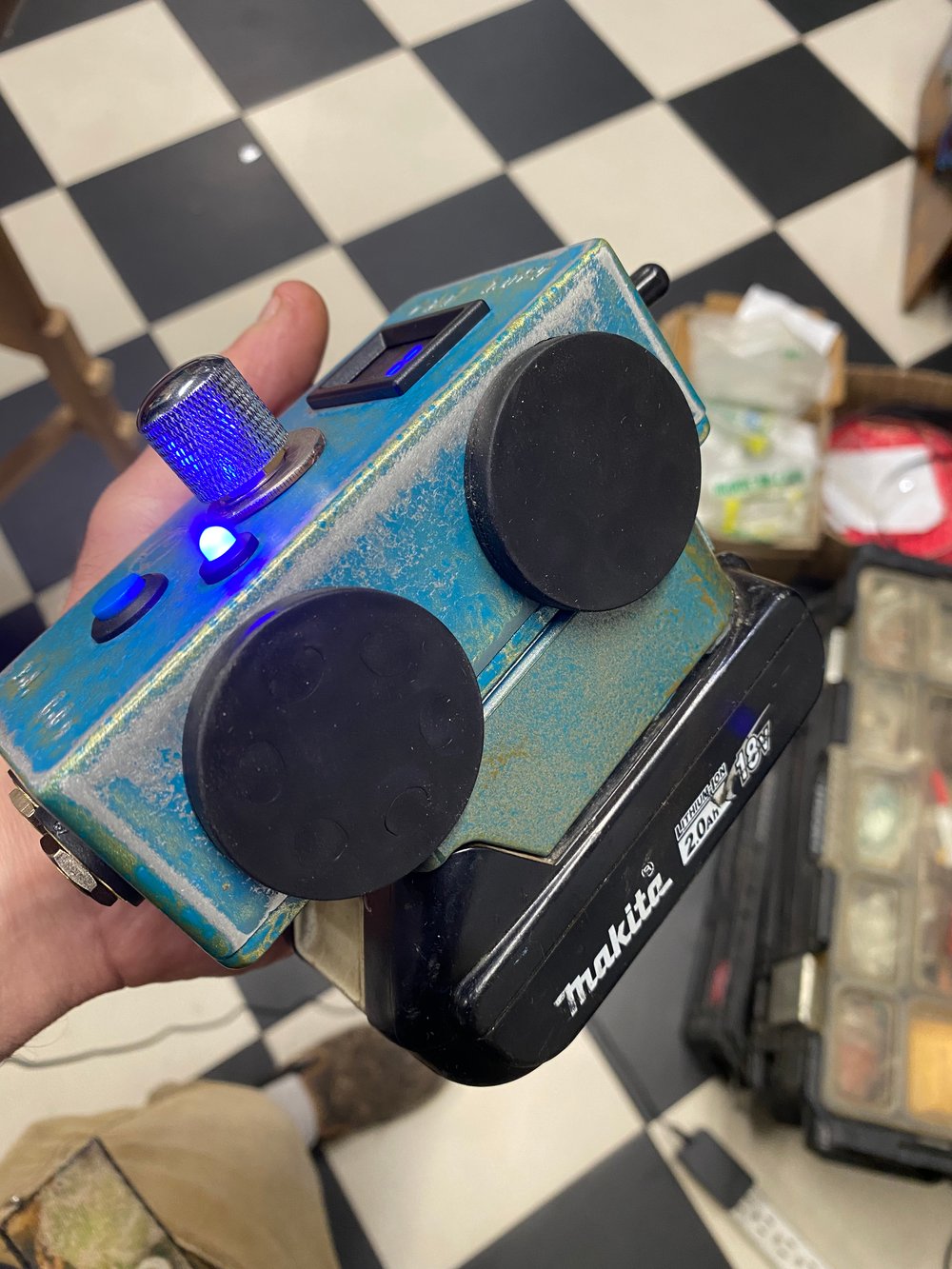 Image of BINFORD 4200/makita/left side mount/vintage blue