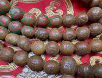 Image 3 of Authentic Timal Bodhi Seed Mala - All 3-Eye Seeds - 13 to 14mm - Rare Locality & Feature