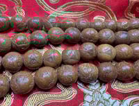 Image 5 of Authentic Timal Bodhi Seed Mala - All 3-Eye Seeds - 13 to 14mm - Rare Locality & Feature