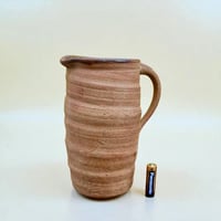 Image 8 of Ancien pichet cruche à eau en terre cuite 1950 - 1960 grès brutaliste