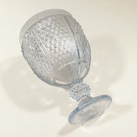 Image 3 of XXL Grande coupe à fruits / bonbons en verre vintage pointes de diamant -Pasabahce Turkey 