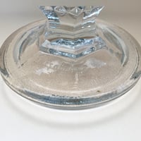 Image 9 of XXL Grande coupe à fruits / bonbons en verre vintage pointes de diamant -Pasabahce Turkey 