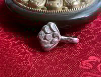 Image 2 of Bhum Counter - Bhutanese Lotus Design - 925 Sterling Silver - Medium - Unique