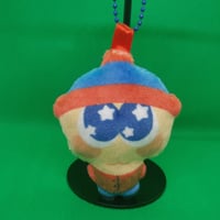 Image 1 of Sad Boy Squeaky Plush Keychain