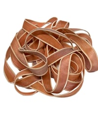 Image 2 of 1PC. SARSAPARILLA 42" hand dyed wrist wrap bracelet silk ribbon//Yoga wrist wrap bracelet ribbon