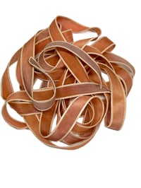 Image 3 of 1PC. SARSAPARILLA 42" hand dyed wrist wrap bracelet silk ribbon//Yoga wrist wrap bracelet ribbon