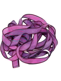 Image 3 of 1PC. TAINTED LOVE 42" hand dyed wrist wrap bracelet silk ribbon//Yoga wrist wrap bracelet ribbon