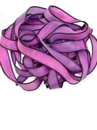 Image 5 of 1PC. TAINTED LOVE 42" hand dyed wrist wrap bracelet silk ribbon//Yoga wrist wrap bracelet ribbon