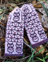 Image 3 of Harry Potter Owl mittens - Pink - Ready to ship