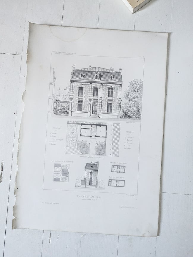 3 planches Les petites habitations françaises -2-