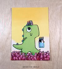 Image 1 of Book lover - postcard