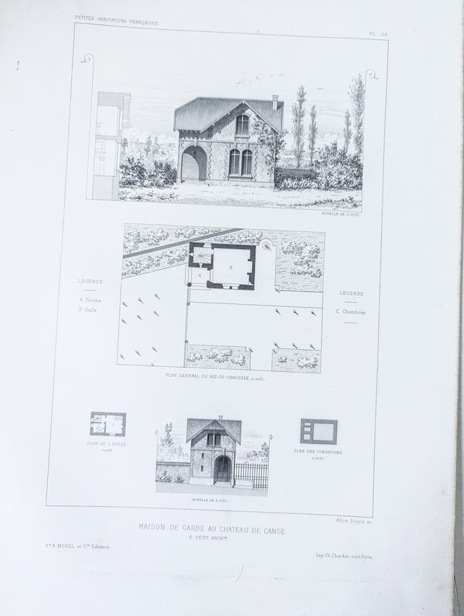 3 planches Les petites habitations françaises -3-