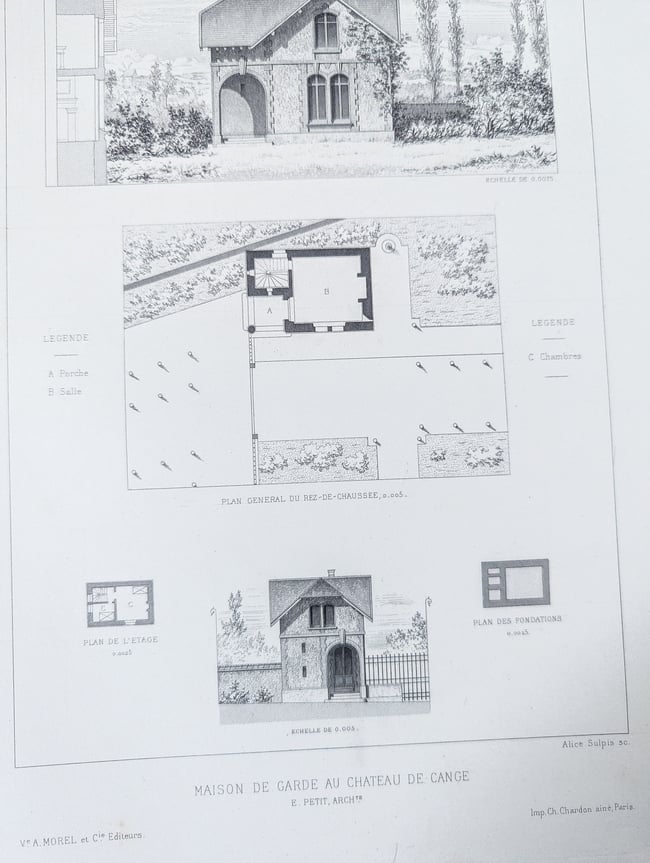 3 planches Les petites habitations françaises -3-