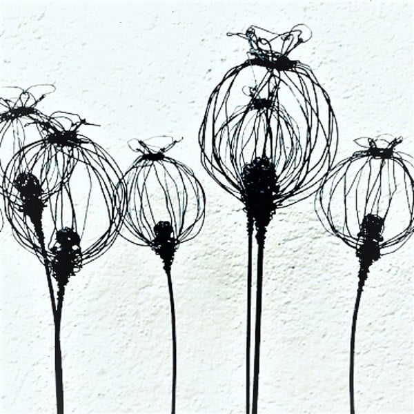 Single Seedhead plant stake 