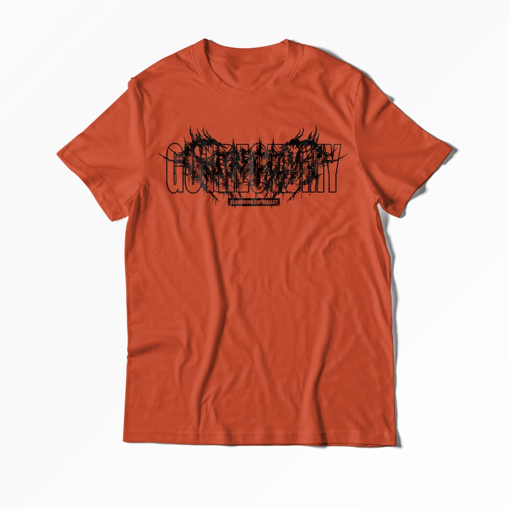Double Logo T-Shirt Orange