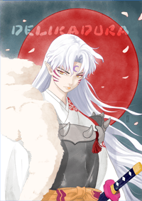 Image 1 of 'SESSHOMARU' Signed Art Print
