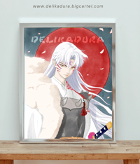 Image 2 of 'SESSHOMARU' Signed Art Print