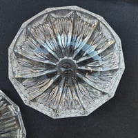Image 8 of Bonbonnière sucrier en cristal taillé vintage avec couvercle 1970s - Boîte en cristal