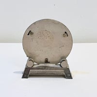 Image 9 of Médaille sur socle en métal argenté de La Vierge Marie  - Souvenir de Lourdes 1930