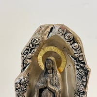 Image 2 of Souvenir religieux vintage sculpture de Lourdes Bernadette Soubirous Sainte Vierge Marie