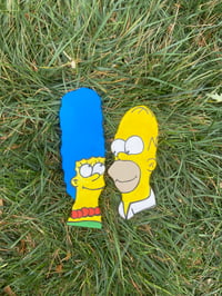 Image 2 of 90s Couple Wooden Cutouts