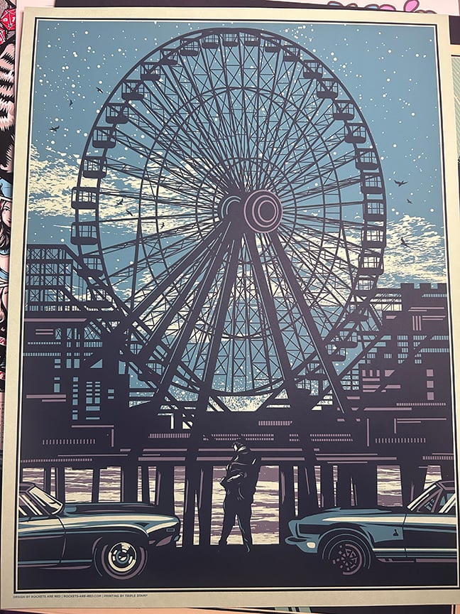 Image of Ferris Wheel - Blue Sky