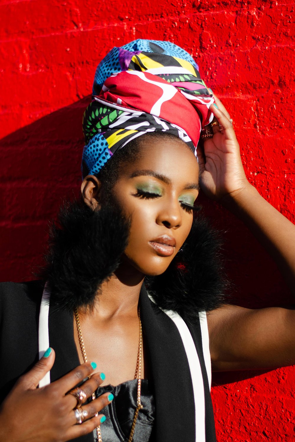 Image of Custom Midnight Feather Hoop Earrings