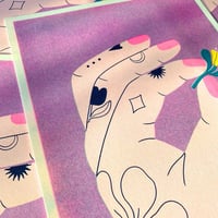 Image 3 of Illustration limitée en risographie A4 - Minuscule