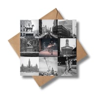 Frozen Glasgow collage Greeting Card