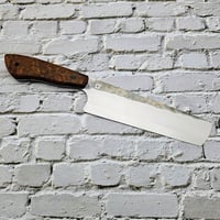 Image 1 of Nakiri with S-grind and Amboyna handle