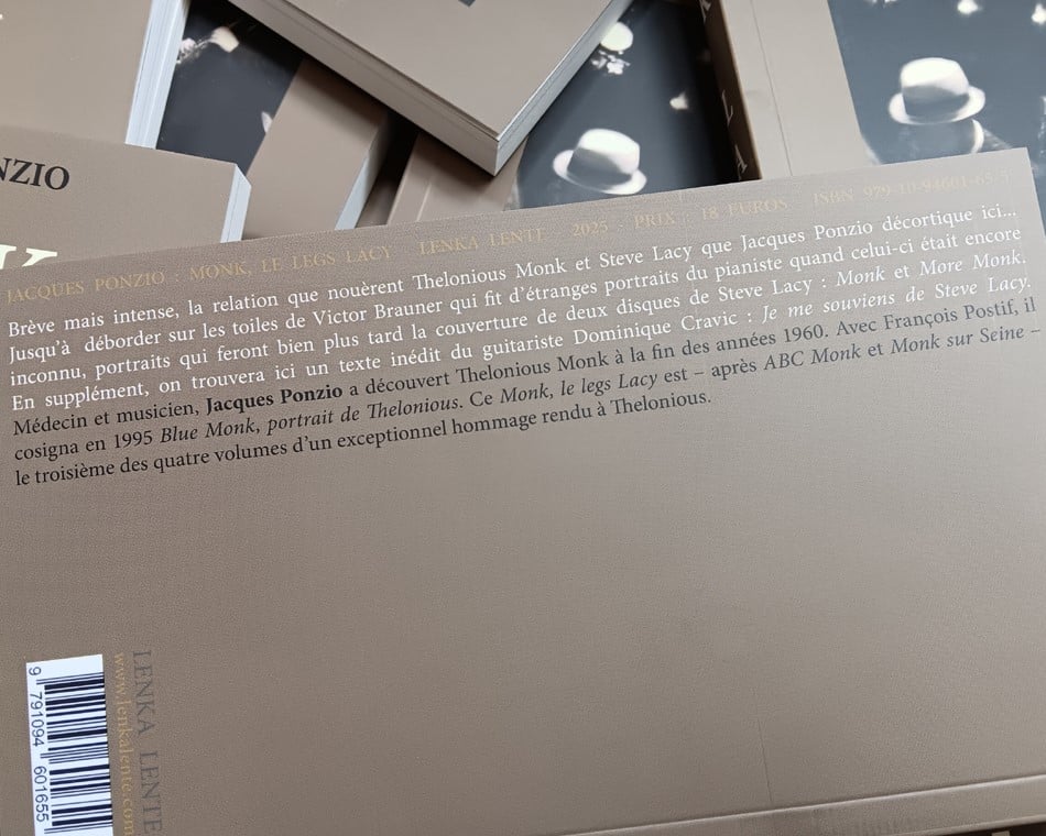 Image of Thelonious Monk : le legs Lacy de Jacques Ponzio