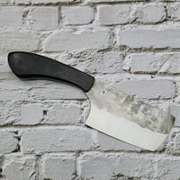 Image 1 of Herb cleaver with buffalo horn handle